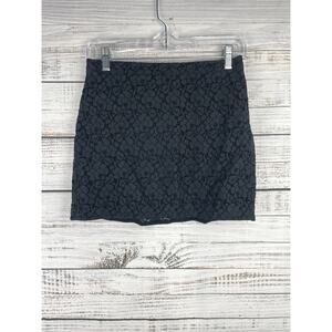 Talula Black Lace Mini Skirt Small Career Minimalist Bobo Fairy Dark Academia